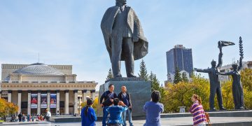 Novosibirsk,,Siberia,,Russia, ,September,17,,2017:,Tourists,From,China